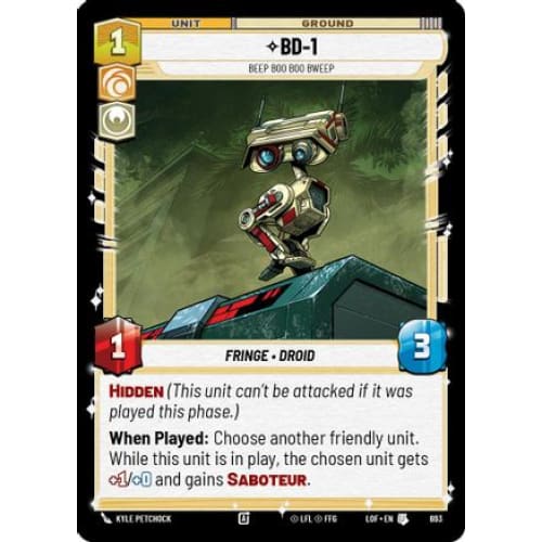 BD-1 - Beep Boo Bweep (Foil) (693) Foil - Single