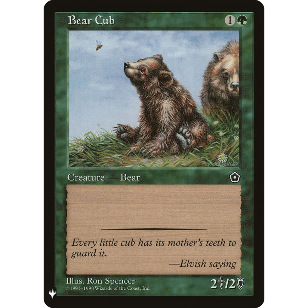 Bear Cub (PLST-P02-123) - Single