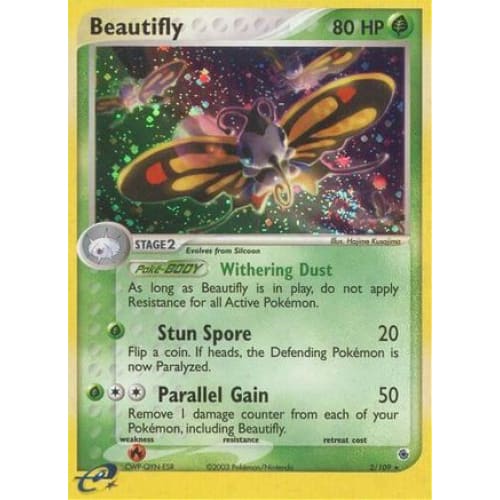 Beautifly (2) Holo Rare Holofoil - Single