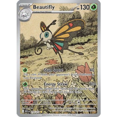 Beautifly - 219/217 (219) Illustration Rare Holofoil