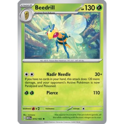 Beedrill (15) Rare Classic Reverse Holofoil - Single