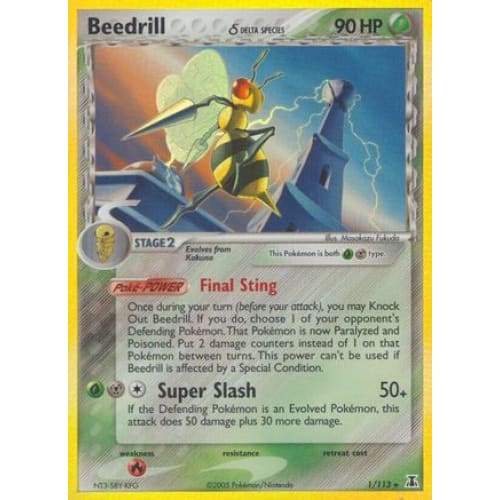 Beedrill δ (001/113) Holo Rare Reverse Holofoil - Single