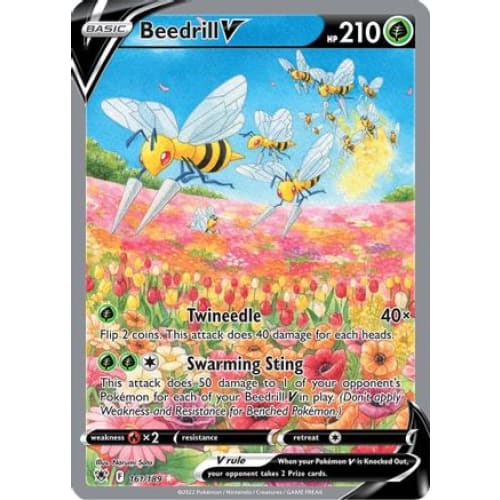 Beedrill V (161/189) Ultra Rare Holofoil - Single