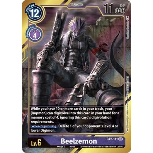 Beelzemon (Alternate Art) (BT2-111 SEC) Secret Rare Foil