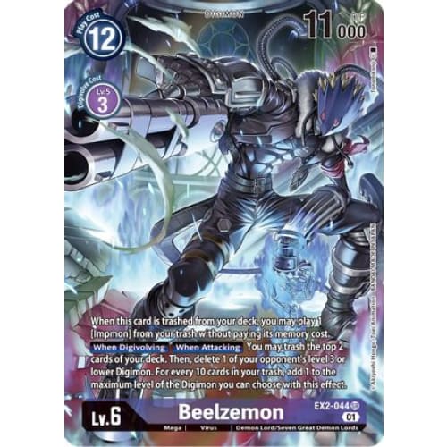 Beelzemon (Alternate Art) (EX2-044 SR) Super Rare Foil