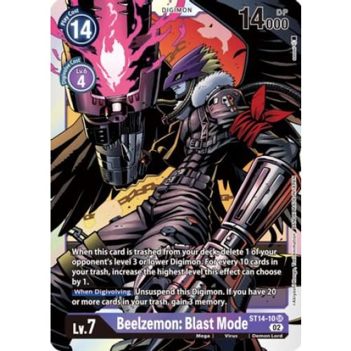 Beelzemon: Blast Mode - ST14-10 - Super Rare Foil - Single