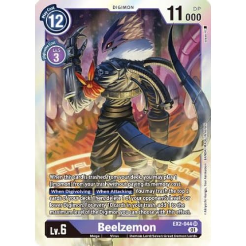 Beelzemon (EX2-044 SR) Super Rare Foil - Single