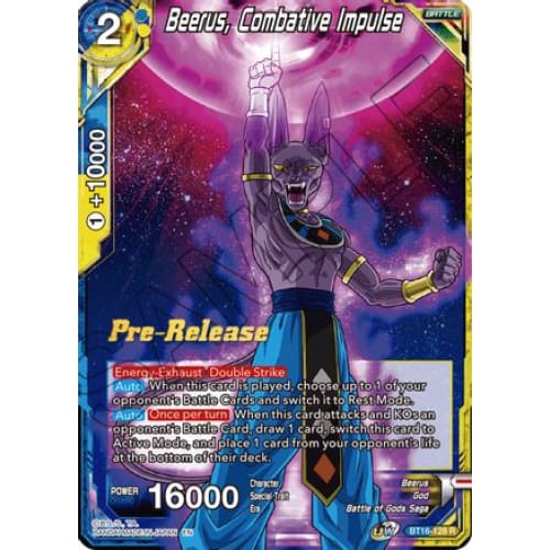 Beerus Combative Impulse (Realm of the Gods Pre-Release