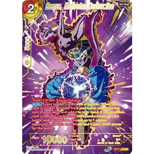 Beerus Motivated Destruction (SPR) (Ultimate Squad) Foil