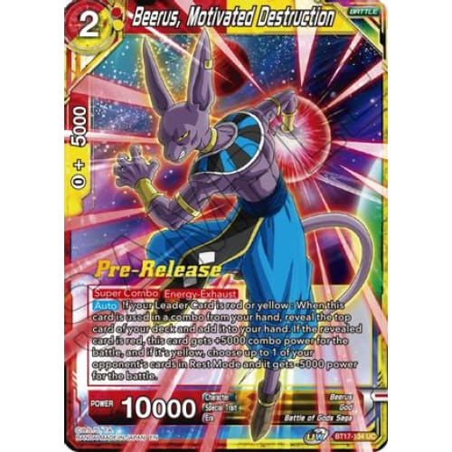 Beerus Motivated Destruction (Ultimate Squad Pre-Release