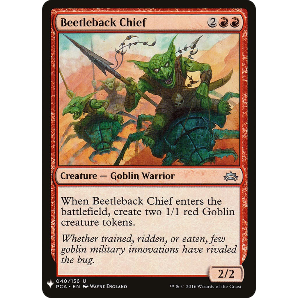 Beetleback Chief (PLST-PCA-40) - Single