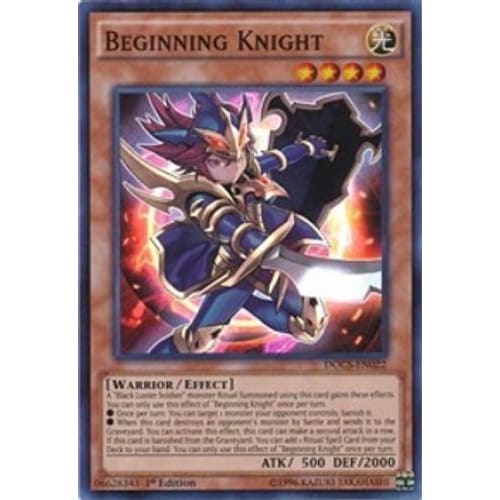 Beginning Knight (DOCS-EN022) Super Rare 1st Edition