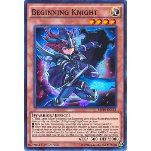 Beginning Knight (MP16-EN123) Super Rare Unlimited - Single