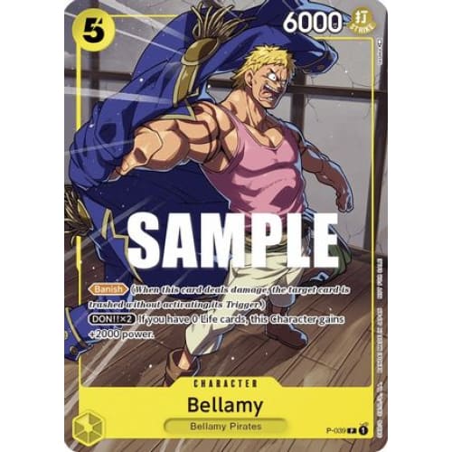 Bellamy (Pirates Party Vol. 4) P-039 PR One Piece Promotion