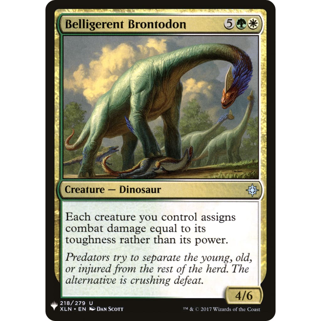 Belligerent Brontodon (PLST-XLN-218) - Single