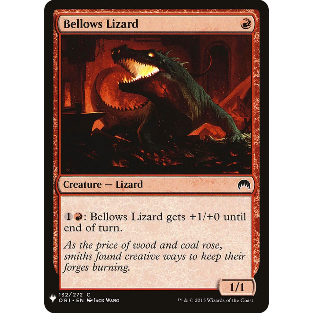 Bellows Lizard (PLST-ORI-132) - Single