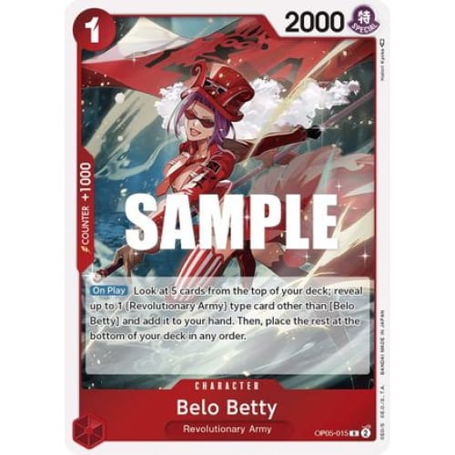 Belo Betty (015) OP05-015 R Awakening of the New Era Foil