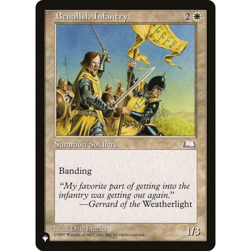 Benalish Infantry (PLST-WTH-8) - Single