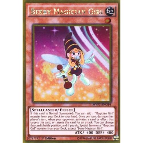 Berry Magician Girl - MVP1-ENG14 Gold Rare 1st Edition