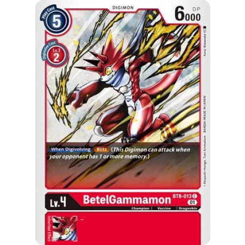 BetelGammamon - BT8-013 - Common - Single