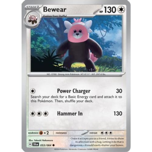 Bewear (53) Common Reverse Holofoil - Single
