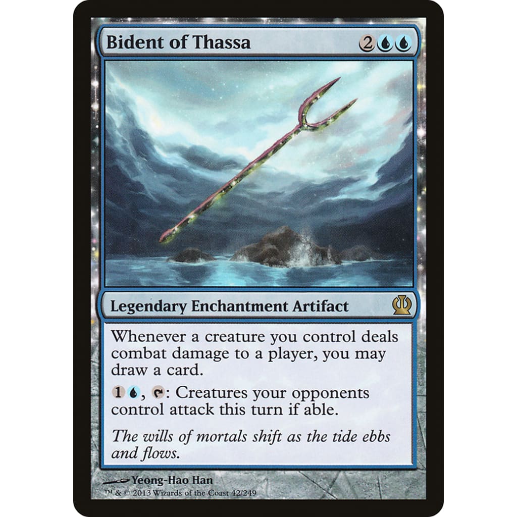 Bident of Thassa (THS-042): (nyxtouched) Foil - Single