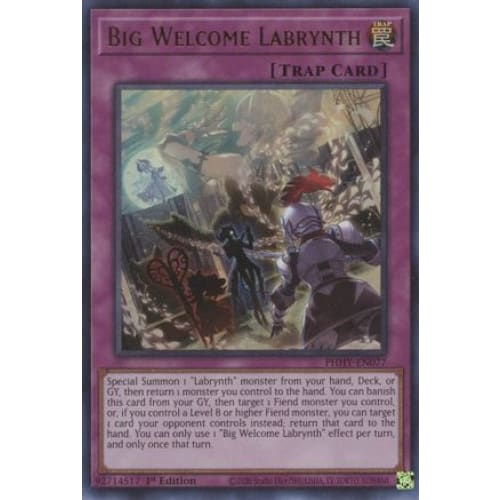 Big Welcome Labrynth - PHHY-EN077 - 1st Edition - Ultra