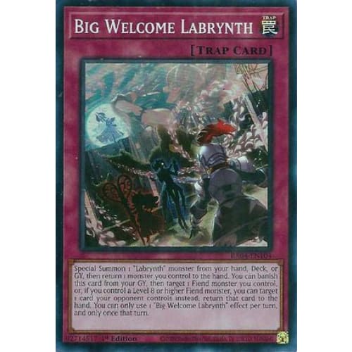 Big Welcome Labrynth - RA04-EN104 Super Rare 1st Edition