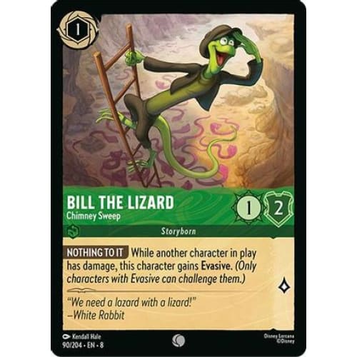 Bill the Lizard - Chimney Sweep (90/204) - Reign of Jafar