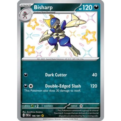Bisharp (186) Shiny Rare Holofoil - Single