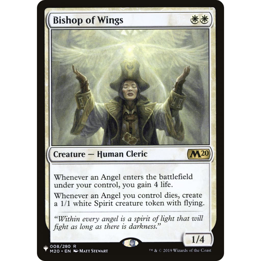 Bishop of Wings (PLST-M20-8) - Single