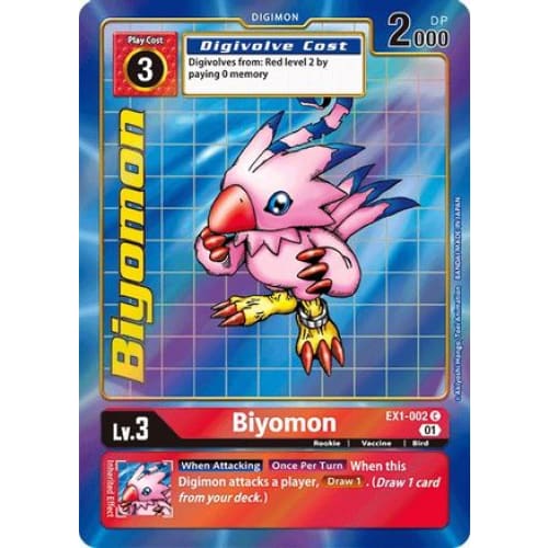 Biyomon (Alternate Art) (EX1-002 C) Common Foil - Single