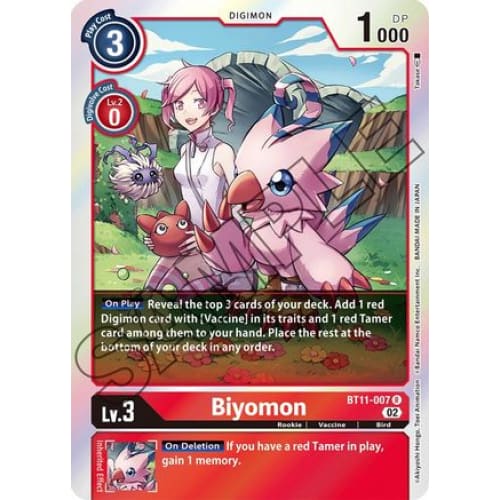 Biyomon - BT11-007 - Rare - Single