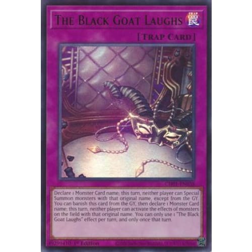 The Black Goat Laughs - CH01-EN038 Ultra Rare 1st Edition
