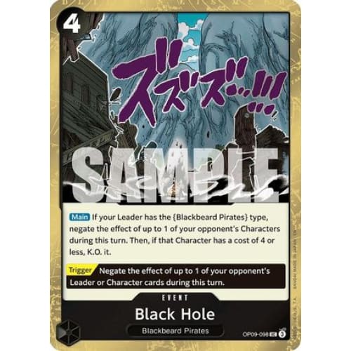 Black Hole (Pirate Foil) OP09-098 UC Premium Booster -The