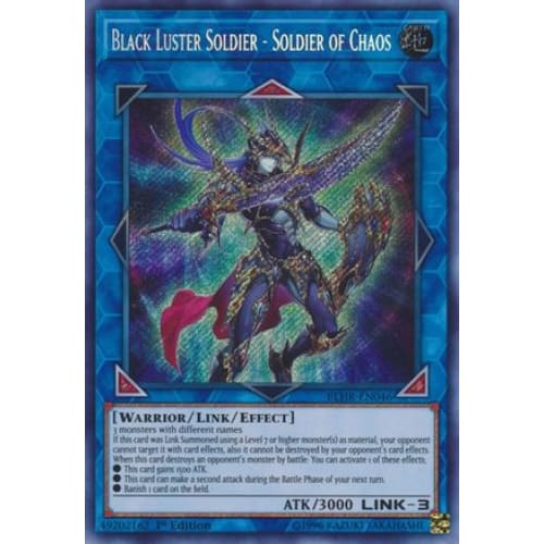 Black Luster Soldier - of Chaos (BLHR-EN046) Secret Rare