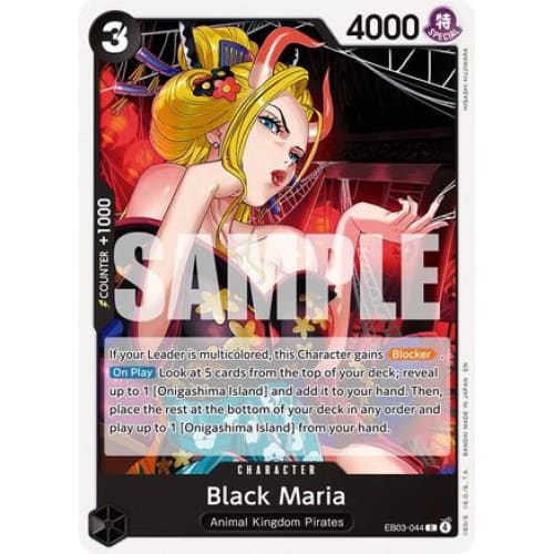 Black Maria EB03-044 C Extra Booster: One Piece Heroines