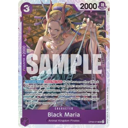 Black Maria OP08-074 SR Two Legends Foil - Single