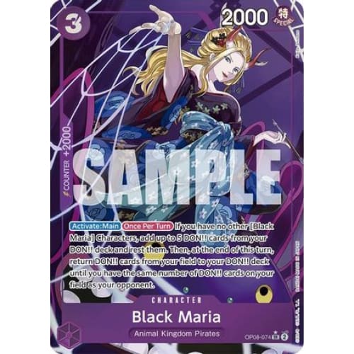 Black Maria (Parallel) OP08-074 SR Two Legends Foil - Single