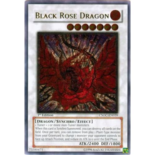 Black Rose Dragon (UTR) (CSOC-EN039) Ultimate Rare 1st