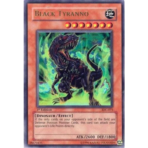Black Tyranno (IOC-075) Ultra Rare 1st Edition - Single