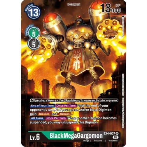 BlackMegaGargomon (Alternate Art) - EX4-037 - Super Rare