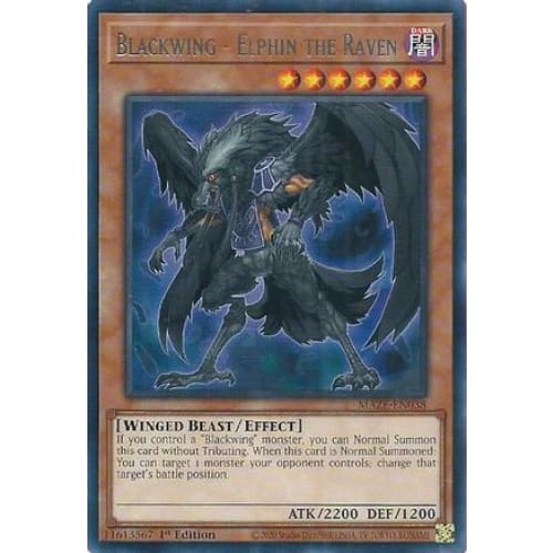 Blackwing - Elphin the Raven - MAZE-EN038 Rare 1st Edition
