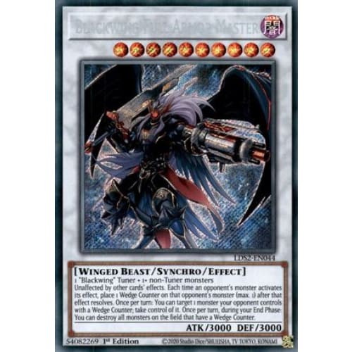 Blackwing Full Armor Master (LDS2-EN044) Secret Rare 1st