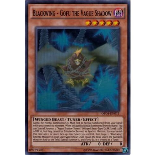 Blackwing - Gofu the Vague Shadow (OP04-EN011) Super Rare