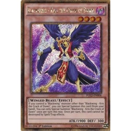 Blackwing - Kris the Crack of Dawn (PGL2-EN006) Gold Secret