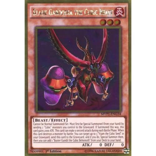 Blade Garoodia the Cubic Beast - MVP1-ENG34 Gold Rare 1st