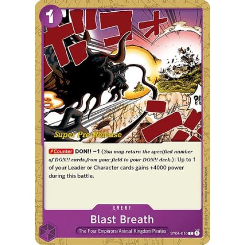 Blast Breath ST04-016 C Super Pre-Release Starter Deck 4: