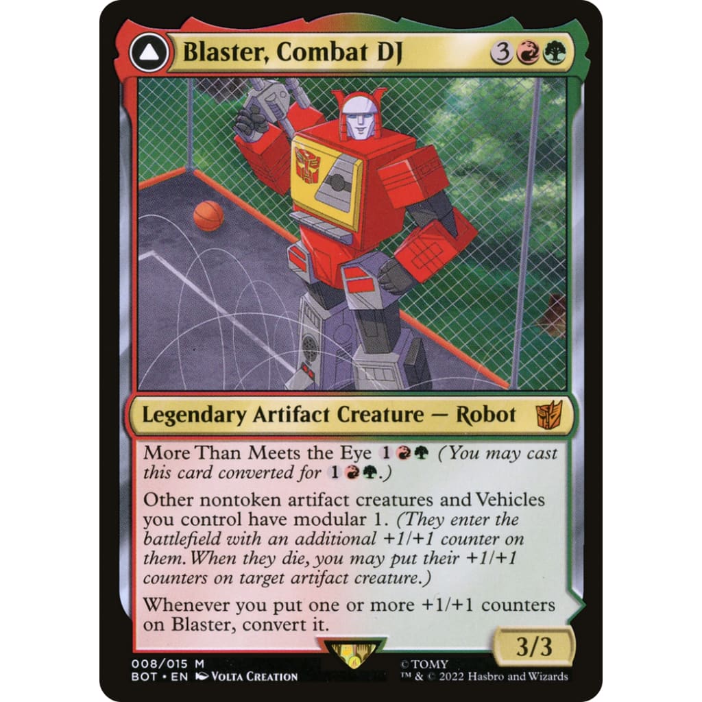 Blaster Combat DJ // Morale Booster (BOT-008): (convertdfc)