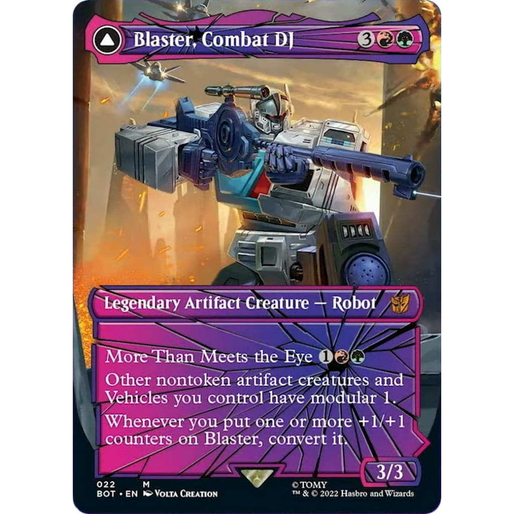 Blaster Combat DJ // Morale Booster (BOT-022): (convertdfc